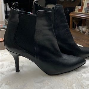Black michael kors heeled boots